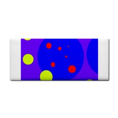 Purple And Yellow Dots Hand Towel