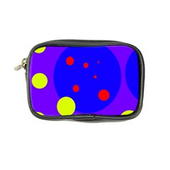 Purple And Yellow Dots Coin Purse by Valentinaart