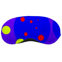 Purple And Yellow Dots Sleeping Masks by Valentinaart