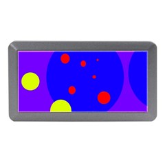 Purple And Yellow Dots Memory Card Reader (mini)