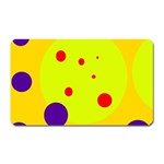 Yellow and purple dots Magnet (Rectangular) Front