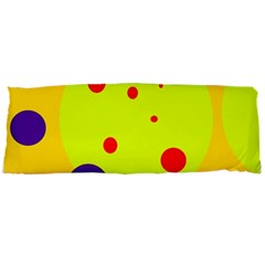 Yellow And Purple Dots Body Pillow Case Dakimakura (two Sides)