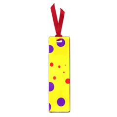 Yellow And Purple Dots Small Book Marks by Valentinaart