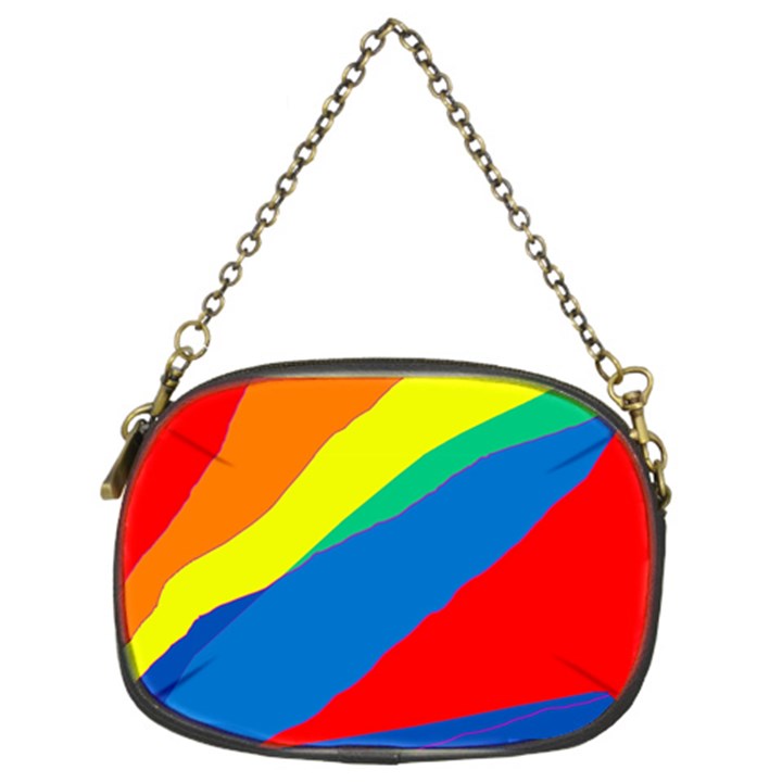 Colorful abstract design Chain Purses (Two Sides) 