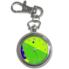 Colorful Abstract Design Key Chain Watches by Valentinaart