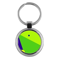 Colorful Abstract Design Key Chains (round)  by Valentinaart