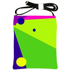 Colorful Abstract Design Shoulder Sling Bags by Valentinaart