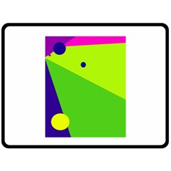 Colorful Abstract Design Fleece Blanket (large) 