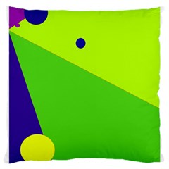 Colorful Abstract Design Large Cushion Case (two Sides) by Valentinaart