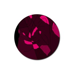 Abstract Design Rubber Coaster (round)  by Valentinaart