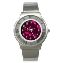 Abstract Design Stainless Steel Watch by Valentinaart