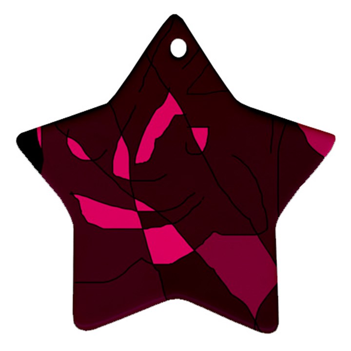 Abstract design Star Ornament (Two Sides) 