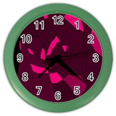 Abstract Design Color Wall Clocks by Valentinaart