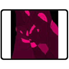 Abstract Design Double Sided Fleece Blanket (large) 