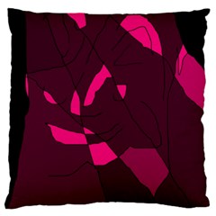 Abstract Design Large Flano Cushion Case (one Side)