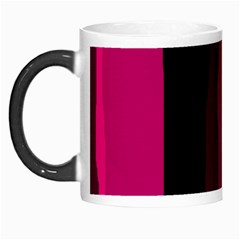 Pink And Black Lines Morph Mugs by Valentinaart