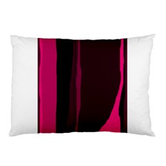 Pink And Black Lines Pillow Case (two Sides)