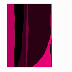 Pink And Black Lines Large Garden Flag (two Sides)