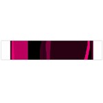 Pink and black lines Flano Scarf (Large) Front