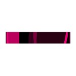 Pink and black lines Flano Scarf (Mini) Front