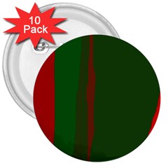 Green And Red Lines 3  Buttons (10 Pack)  by Valentinaart