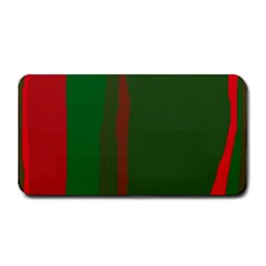 Green And Red Lines Medium Bar Mats