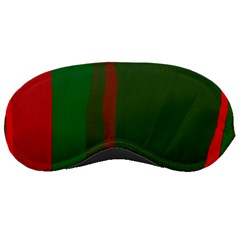 Green And Red Lines Sleeping Masks by Valentinaart