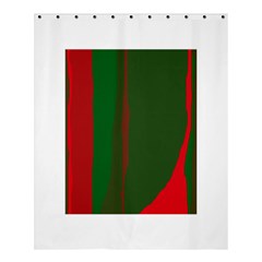 Green And Red Lines Shower Curtain 60  X 72  (medium)  by Valentinaart