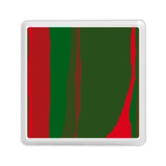 Green And Red Lines Memory Card Reader (square) 