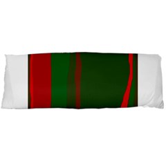 Green And Red Lines Body Pillow Case (dakimakura)