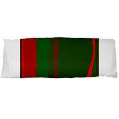 Green And Red Lines Body Pillow Case Dakimakura (two Sides)