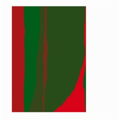 Green And Red Lines Large Garden Flag (two Sides)