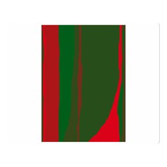 Green And Red Lines Double Sided Flano Blanket (large)  by Valentinaart