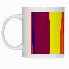 Hot Colorful Lines White Mugs by Valentinaart