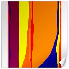 Hot Colorful Lines Canvas 20  X 20   by Valentinaart