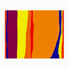 Hot Colorful Lines Small Glasses Cloth (2-side) by Valentinaart