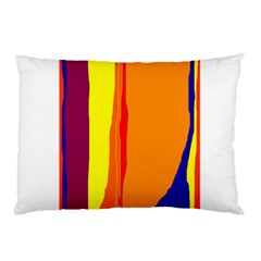 Hot Colorful Lines Pillow Case by Valentinaart