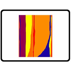 Hot Colorful Lines Fleece Blanket (large) 