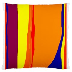 Hot Colorful Lines Standard Flano Cushion Case (two Sides)