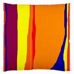 Hot Colorful Lines Large Flano Cushion Case (two Sides)