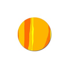 Yellow And Orange Lines Golf Ball Marker (10 Pack) by Valentinaart