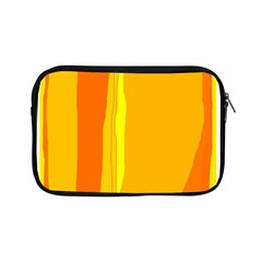 Yellow And Orange Lines Apple Ipad Mini Zipper Cases by Valentinaart