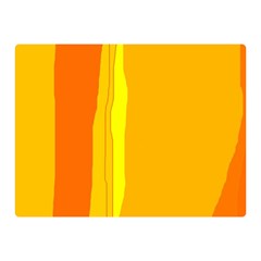 Yellow And Orange Lines Double Sided Flano Blanket (mini) 