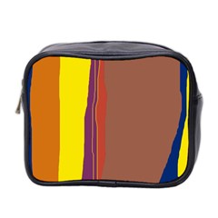 Colorful Lines Mini Toiletries Bag 2-side by Valentinaart