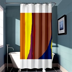 Colorful Lines Shower Curtain 36  X 72  (stall) 