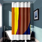 Colorful lines Shower Curtain 36  x 72  (Stall)  Curtain(36 X72 ) - 33.26 x66.24  Curtain(36 X72 )