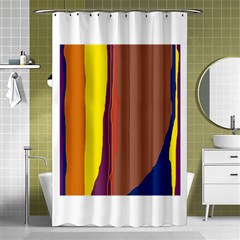 Colorful Lines Shower Curtain 48  X 72  (small) 