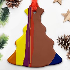 Colorful Lines Ornament (christmas Tree)