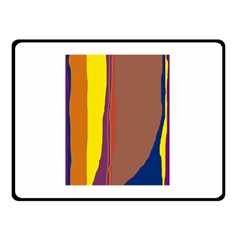 Colorful Lines Double Sided Fleece Blanket (small) 