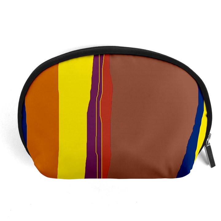 Colorful lines Accessory Pouches (Large) 